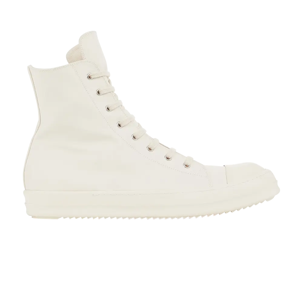 

Высокие кроссовки Rick Owens DRKSHDW Fogachine Cotton Nylon High, белый