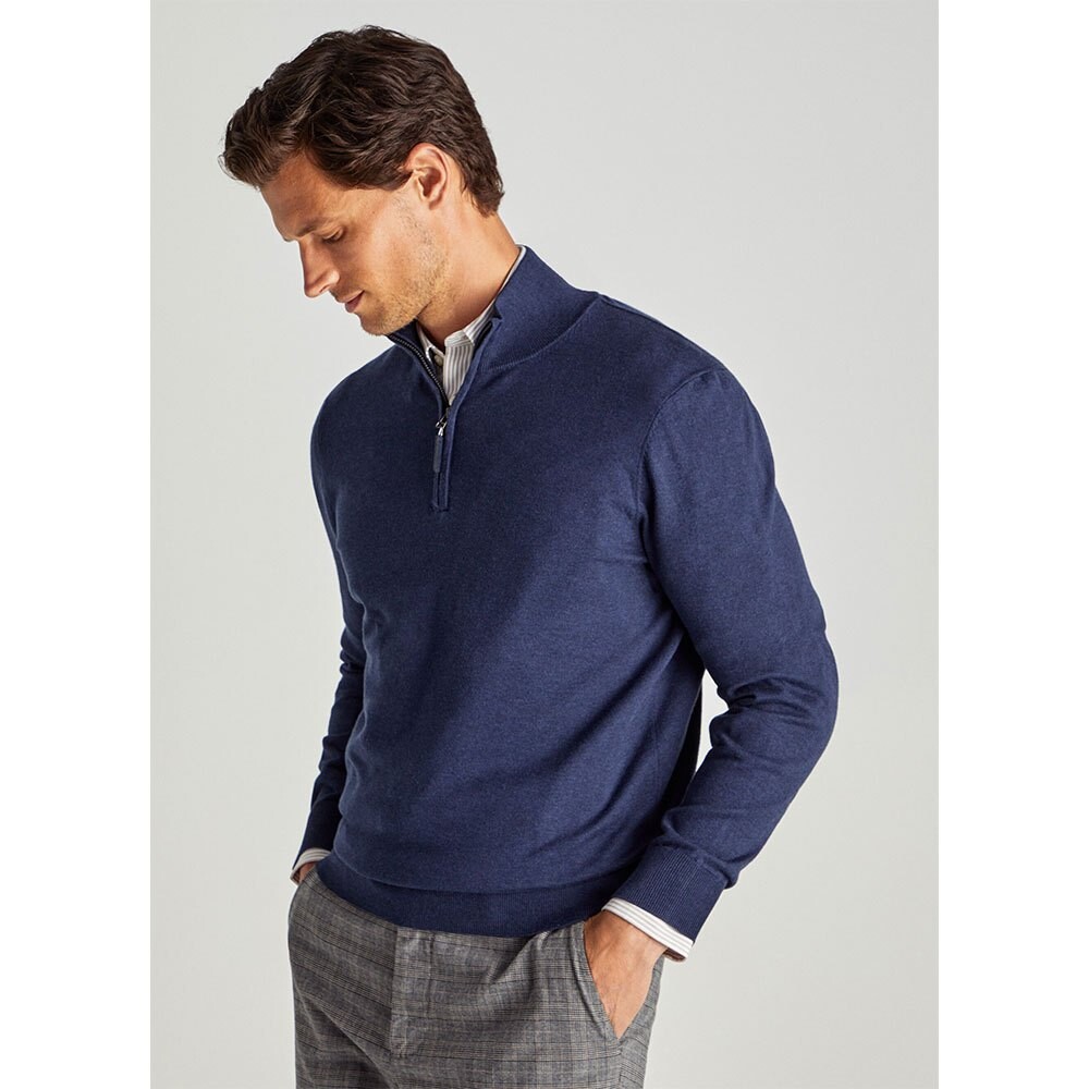 

Свитер Façonnable Cosilk Half Zip, синий