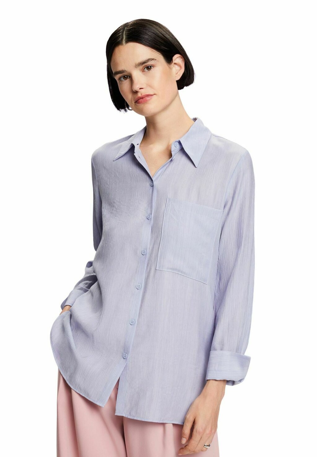 

Рубашка Esprit, цвет light blue lavender