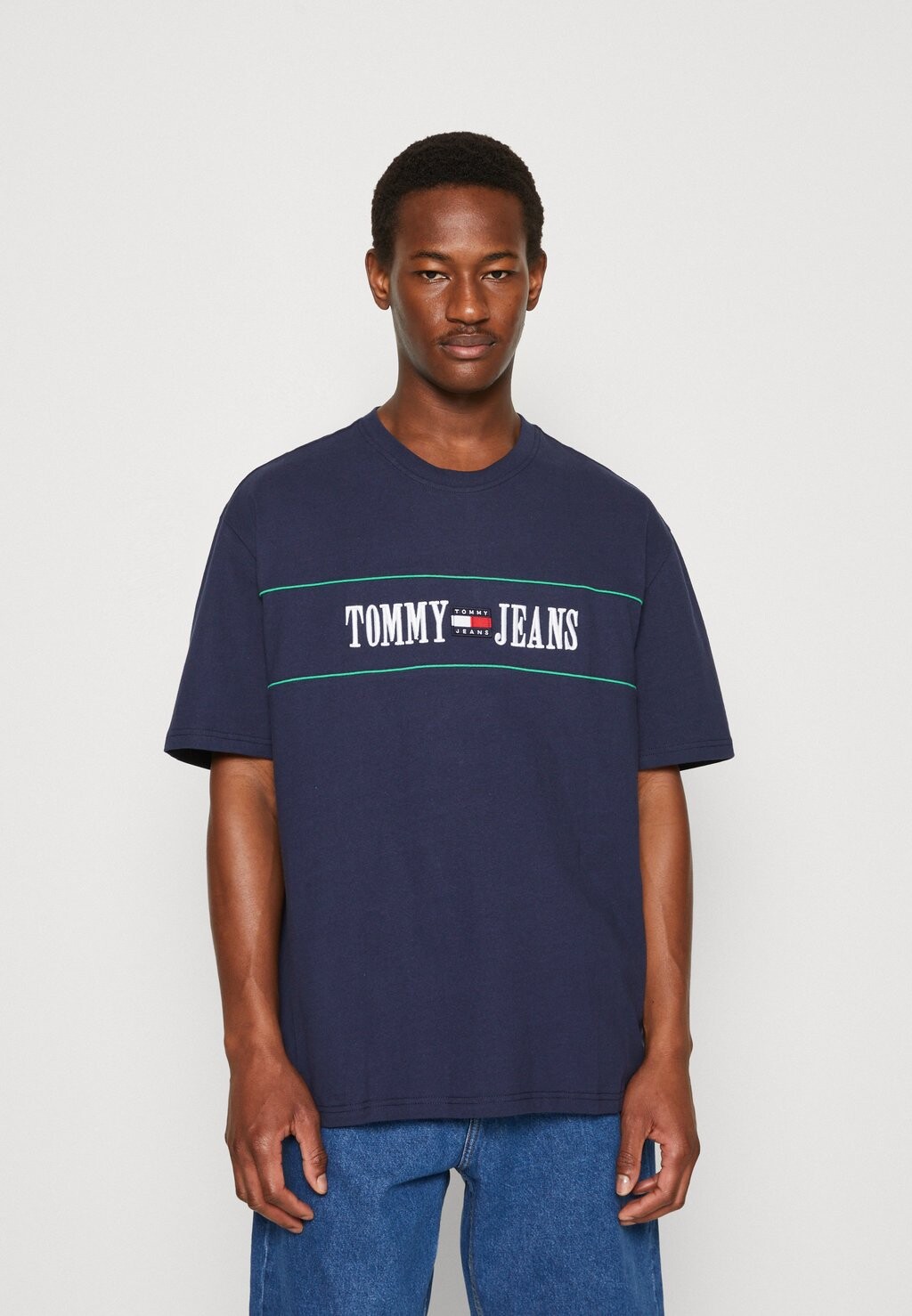 

Футболка с принтом Tommy Jeans, темно-синий