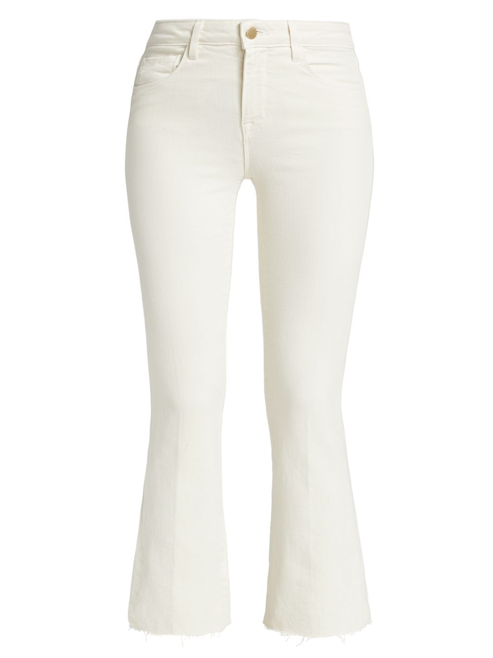 Расклешенные джинсы Kendra с высокой посадкой L'AGENCE, белый