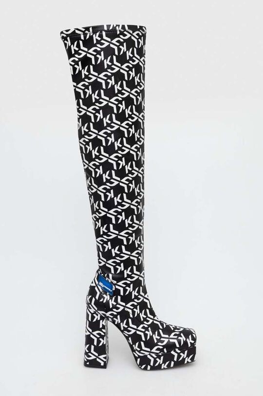 

Джинсовые кожаные ботинки STAK HEEL II Karl Lagerfeld Karl Lagerfeld, черный