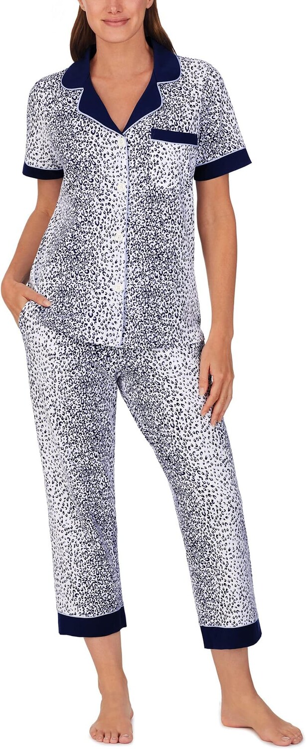 

Укороченная пижама с короткими рукавами Bedhead PJs, цвет Sea Kitten