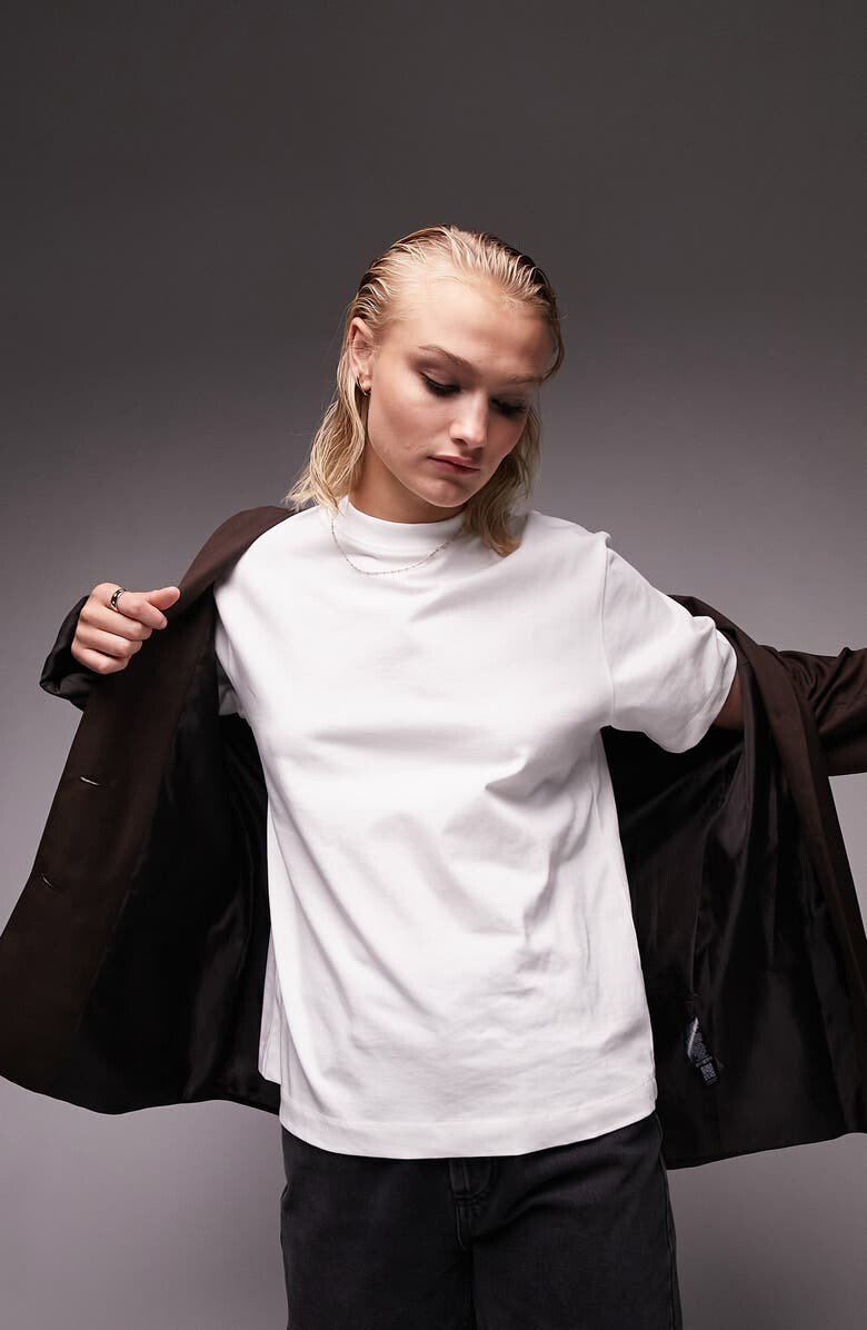 

Хлопковая футболка оверсайз Ultimate TOPSHOP, белый