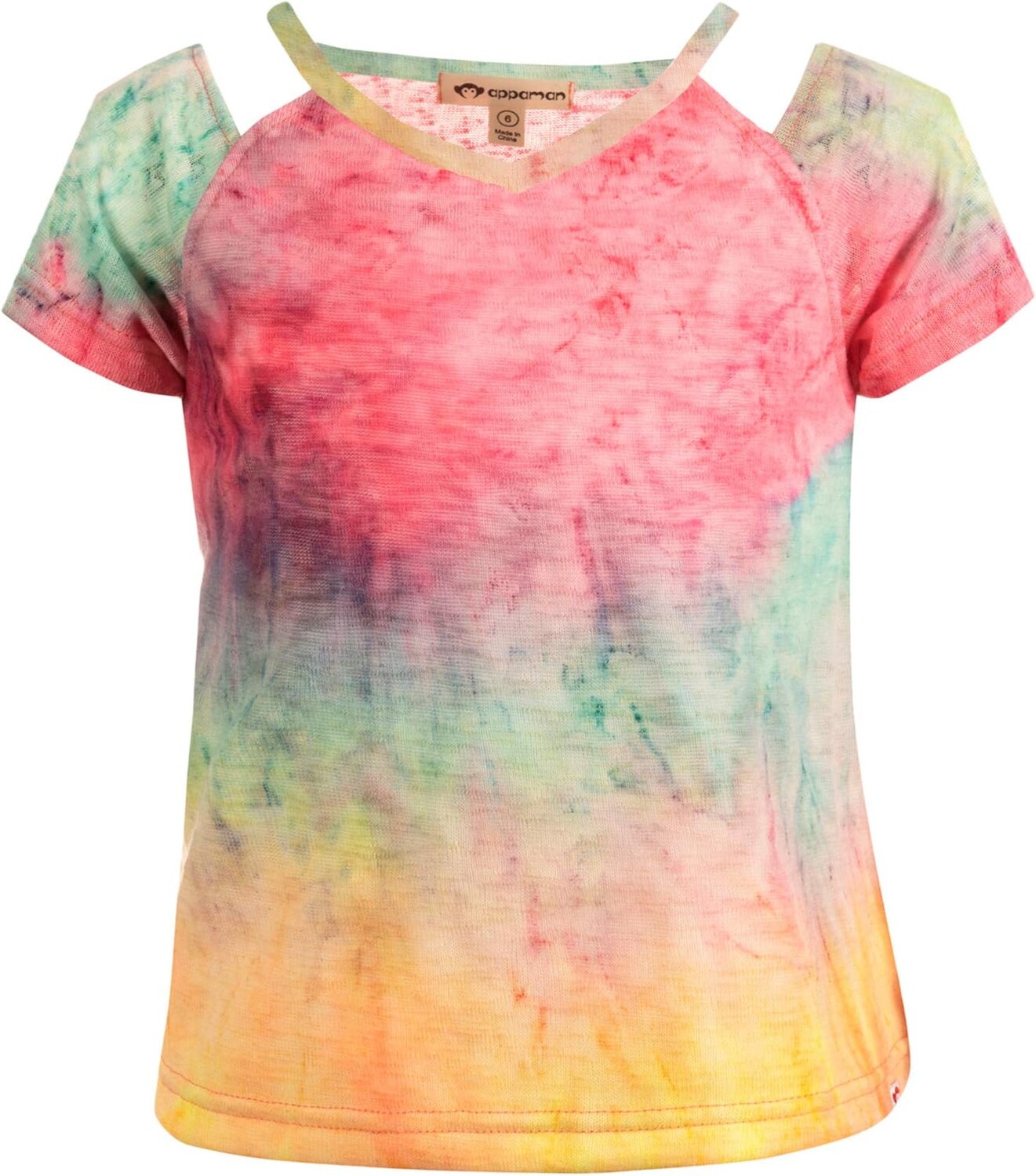 

Футболка Appaman Ombre Kari T-Shirt, цвет Rainbow