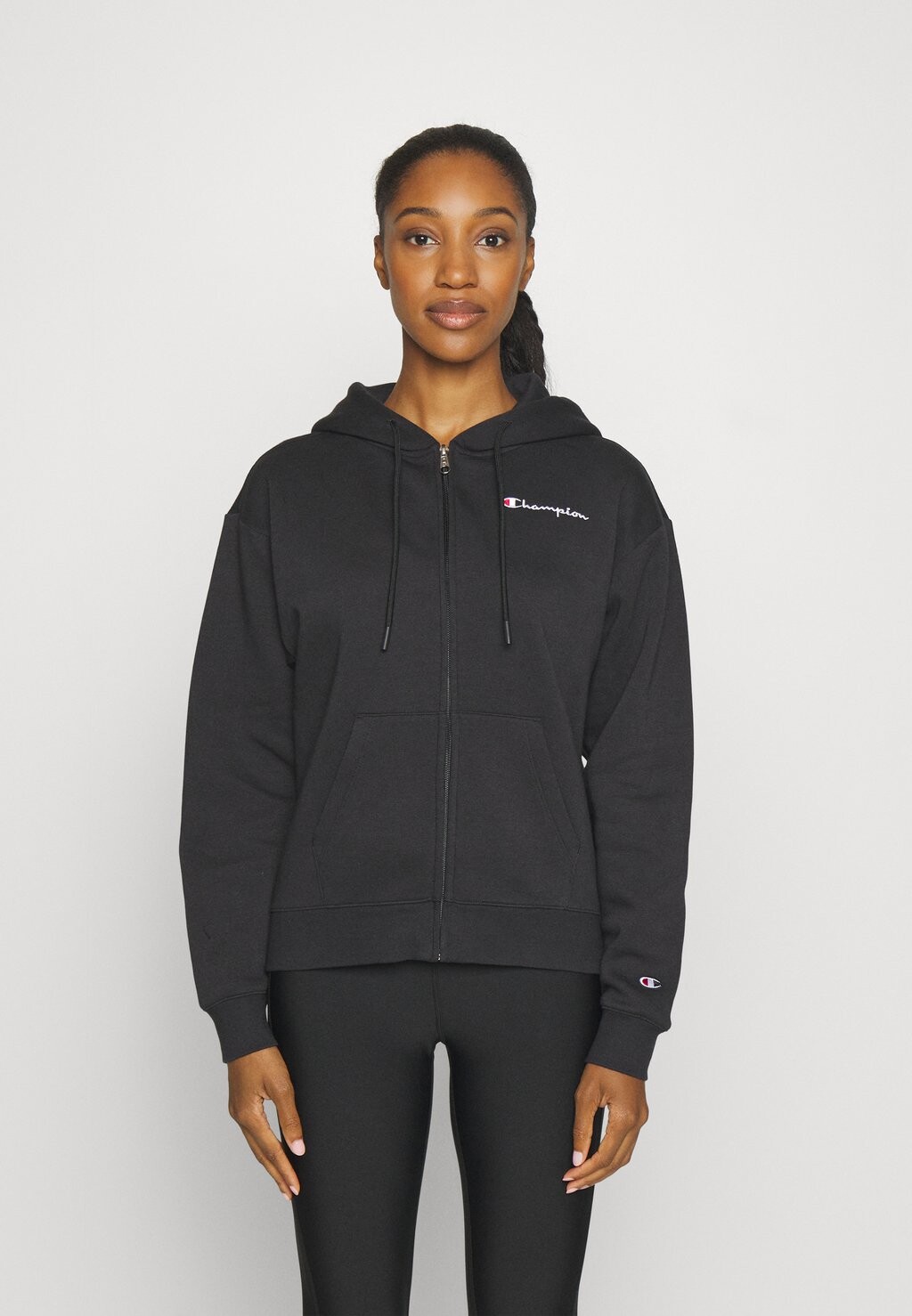 

Толстовка со стойкой Champion CLASSIC OVERSIZED HOODED FULL ZIP, черный