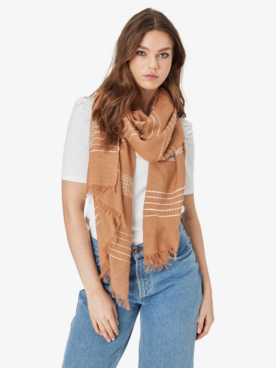 

Несделанный шарф Copenhagen Lania, Art Rose/Offwhite