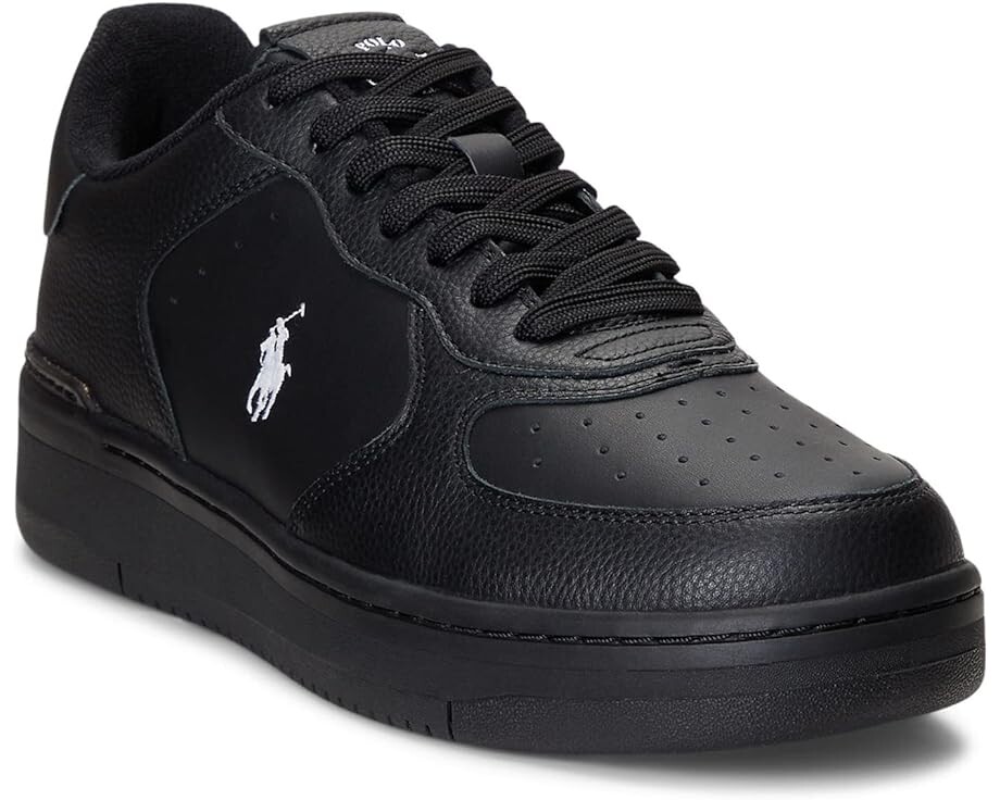 

Кроссовки Polo Ralph Lauren Masters Court, цвет Black/Black/White Pony Player