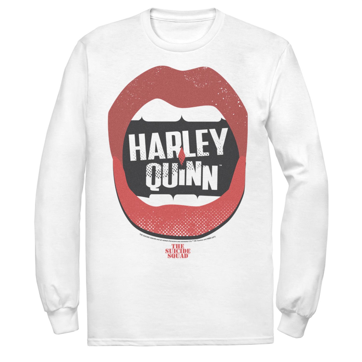 Мужская футболка Suicide Squad Harley Quinn Lips Licensed Character мужская толстовка с бриллиантами the suicide squad harley quinn licensed character