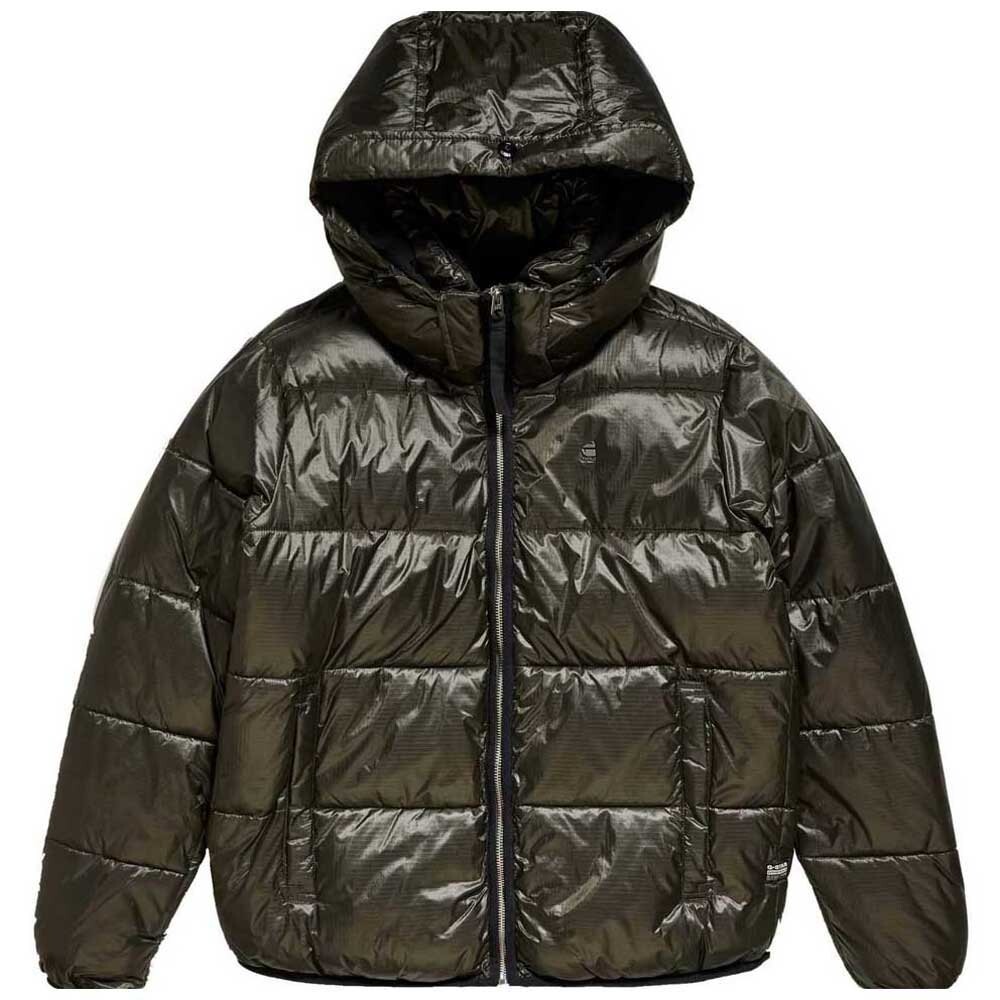 

Куртка G-Star Meefic Sundu Quiltedd Hoded Overshirt, серый