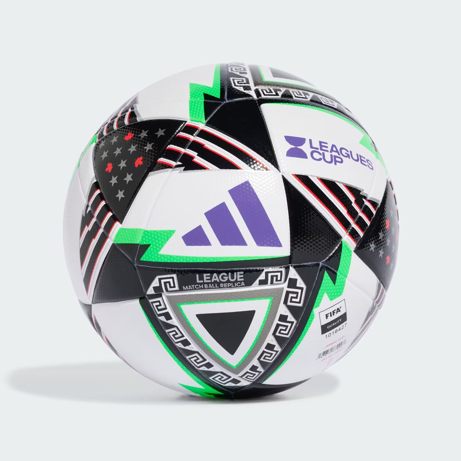 

Leagues Cup 24, мяч лиги Adidas, White/Black/Active Purple