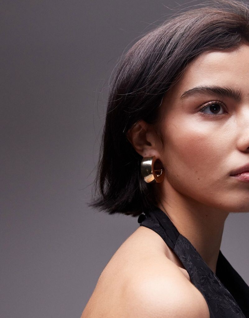

Topshop – Edie – Массивные золотые серьги-кольца