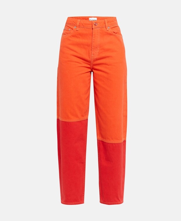 

Органик джинсы Ganni, цвет Pumpkin Orange