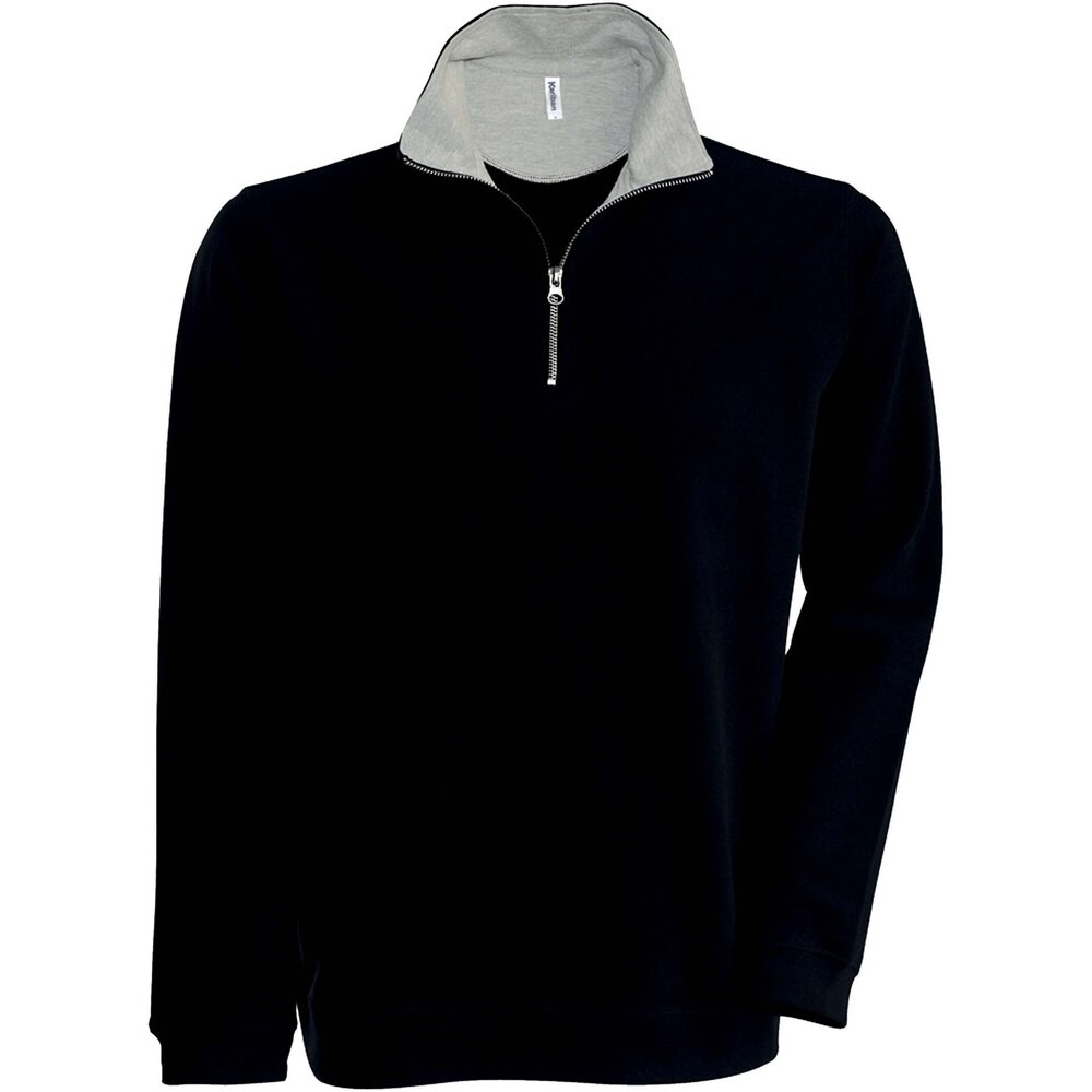 

Толстовка Kariban With Zipped Collar Trucker, черный