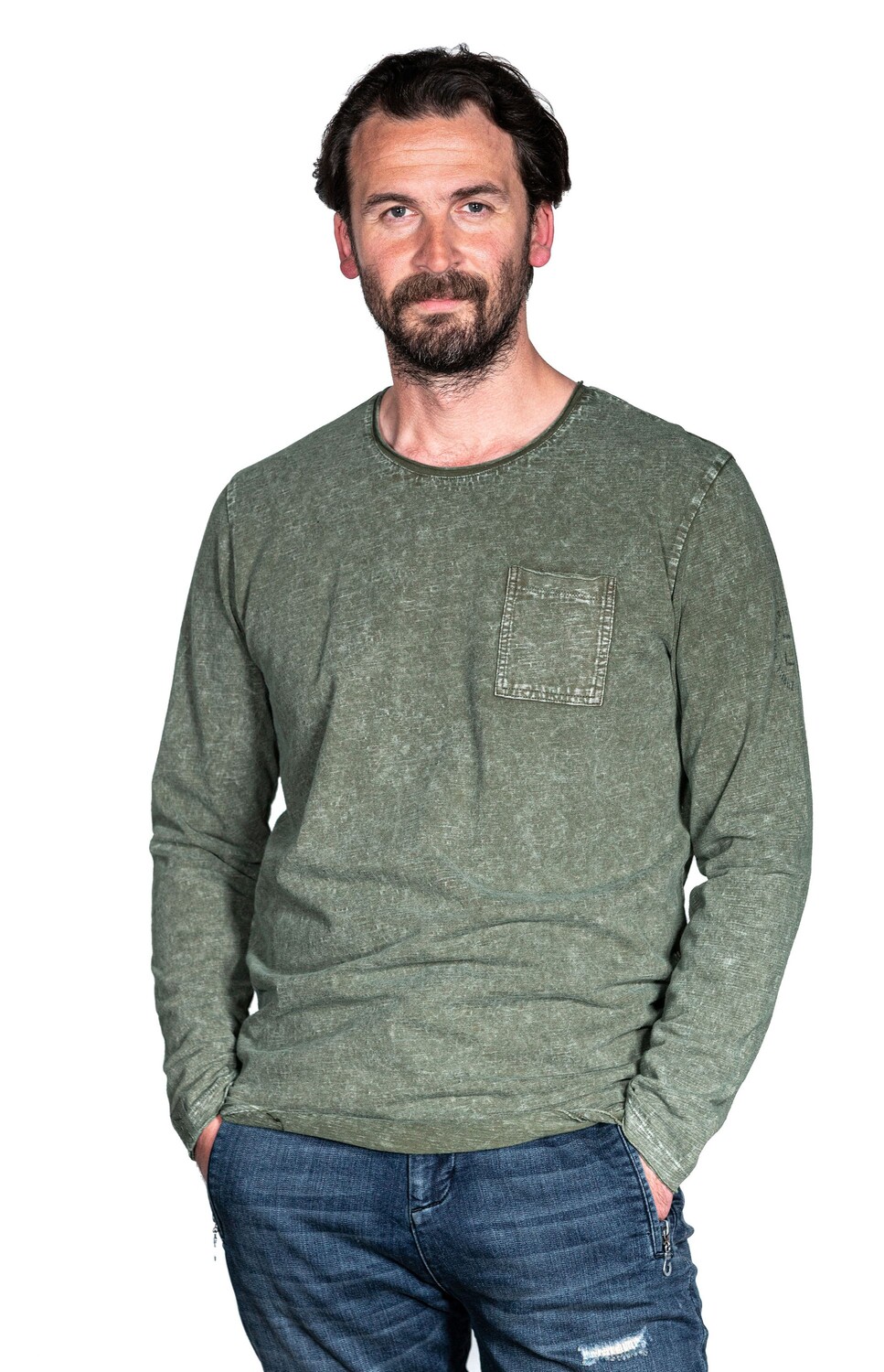 

Пуловер ZHRILL Herren Sweatshirt NICO, зеленый