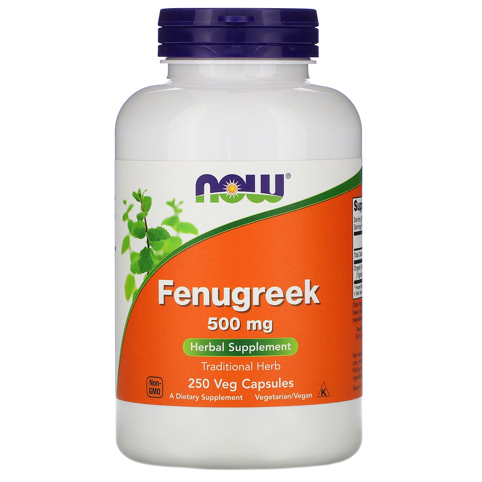 Now Foods Fenugreek 500 mg 250 Veg Capsules