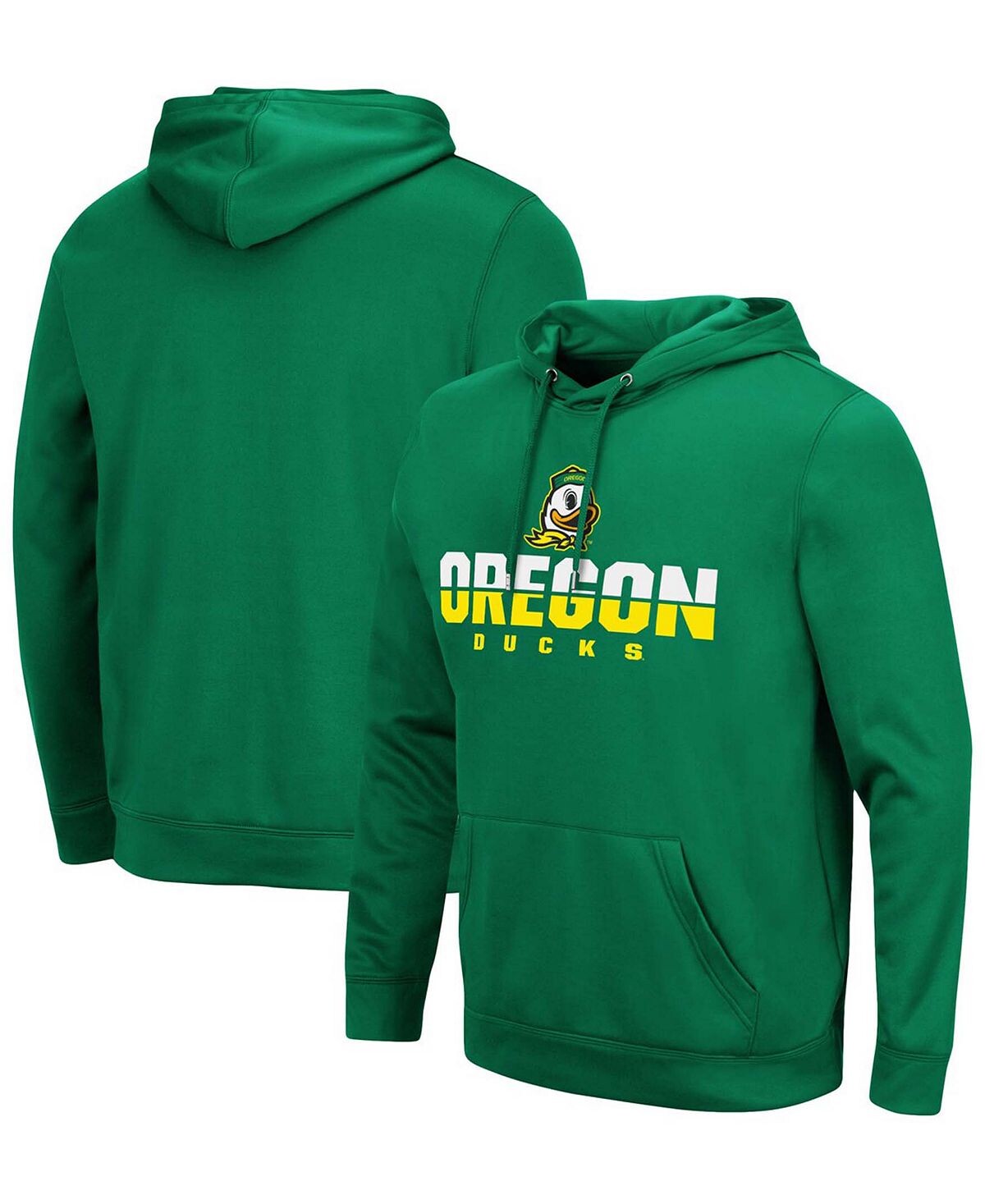 

Мужской зеленый пуловер с капюшоном Oregon Ducks Lantern Colosseum