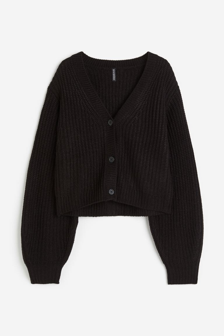 

Кардиган H&M Balloon-sleeved, черный