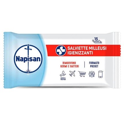 Дезинфицирующие салфетки Napisan Classic, 15 шт. Reckitt Benckiser Comm. It.Srl