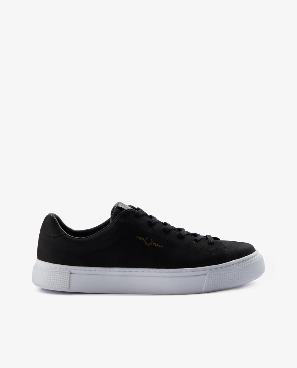 

Кожаные кроссовки унисекс со шнурками черного цвета Fred Perry, черный