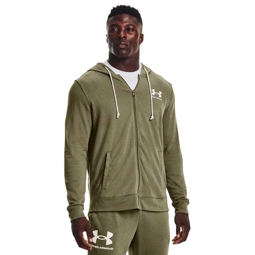 

Толстовка Under Armour Rival Terry LC Full Zip, зеленый