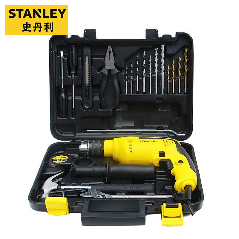 Дрель электрическая Stanley SDH700KV-A9, 650W + насадки