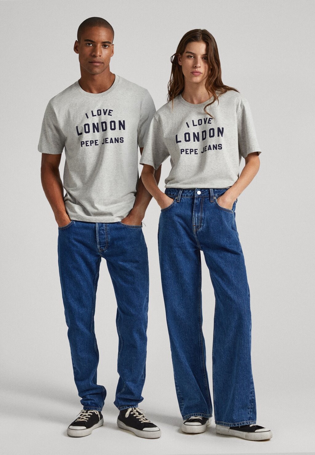 

Футболка с принтом LONDON TEE UNISEX Pepe Jeans, серый