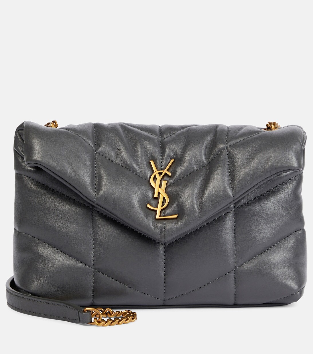 

Сумка через плечо Puffer Toy Saint Laurent, серый