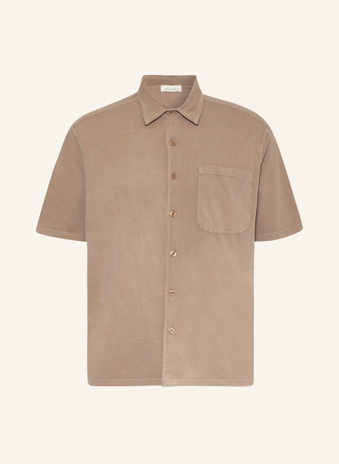 

Рубашка American Vintage Comfort Fit aus Piqué, бежевый