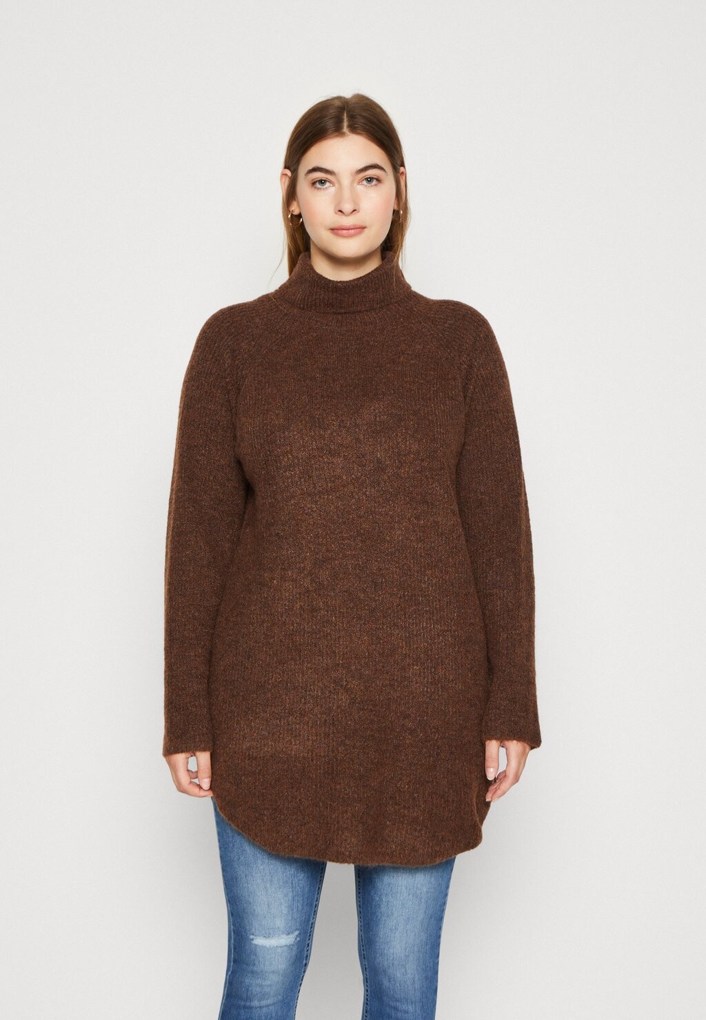 

Свитшот Pieces Curve PCELLEN LONG, цвет chicory coffee