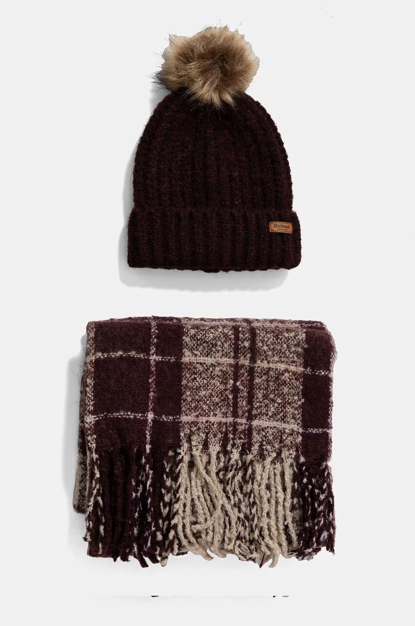 

Шарф и шляпа Barbour, мультиколор