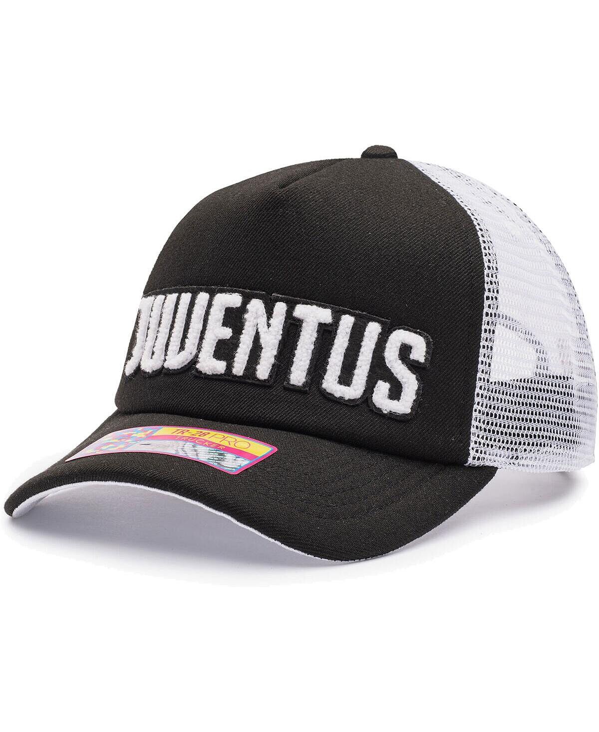 

Мужская черно-белая кепка Juventus Freshman Trucker Snapback Fan Ink