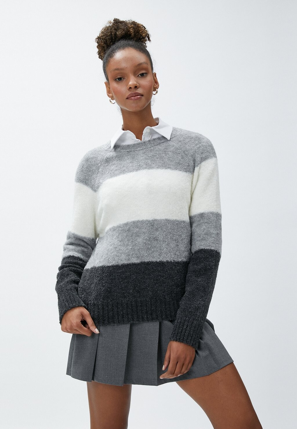 

Свитер Long Sleeve Crew Neck Koton, цвет grey