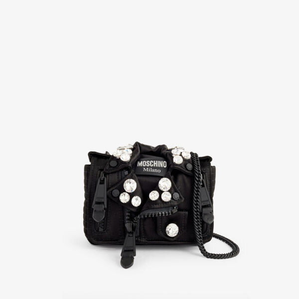 

Атласная сумка через плечо still life with heart Moschino, черный