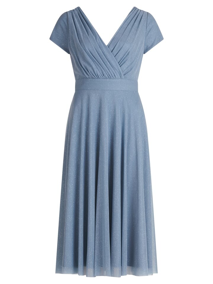 

Короткое платье Vera Mont Cocktail im Glitzer Look, цвет light blue/silver