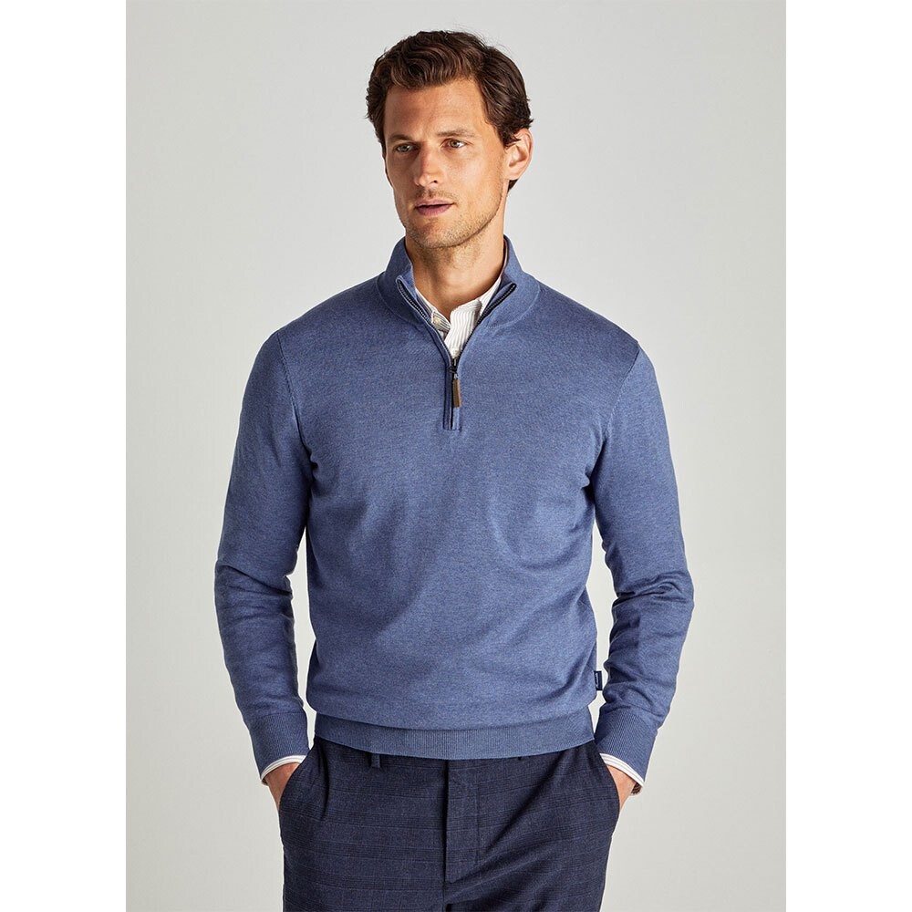 

Свитер Façonnable Cosilk Half Zip, синий