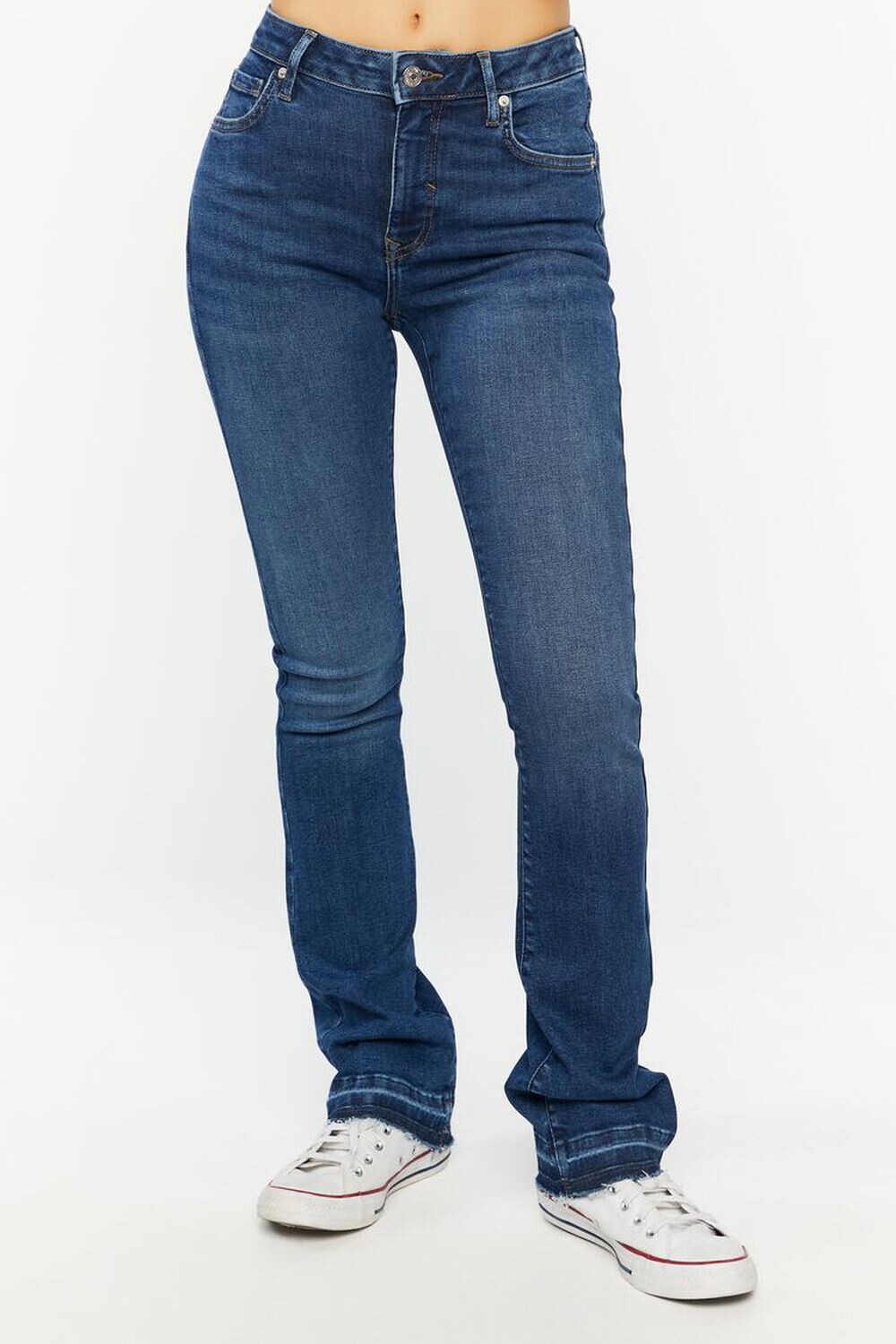 

Джинсы Bootcut с высокой посадкой из переработанного хлопка Forever 21, деним