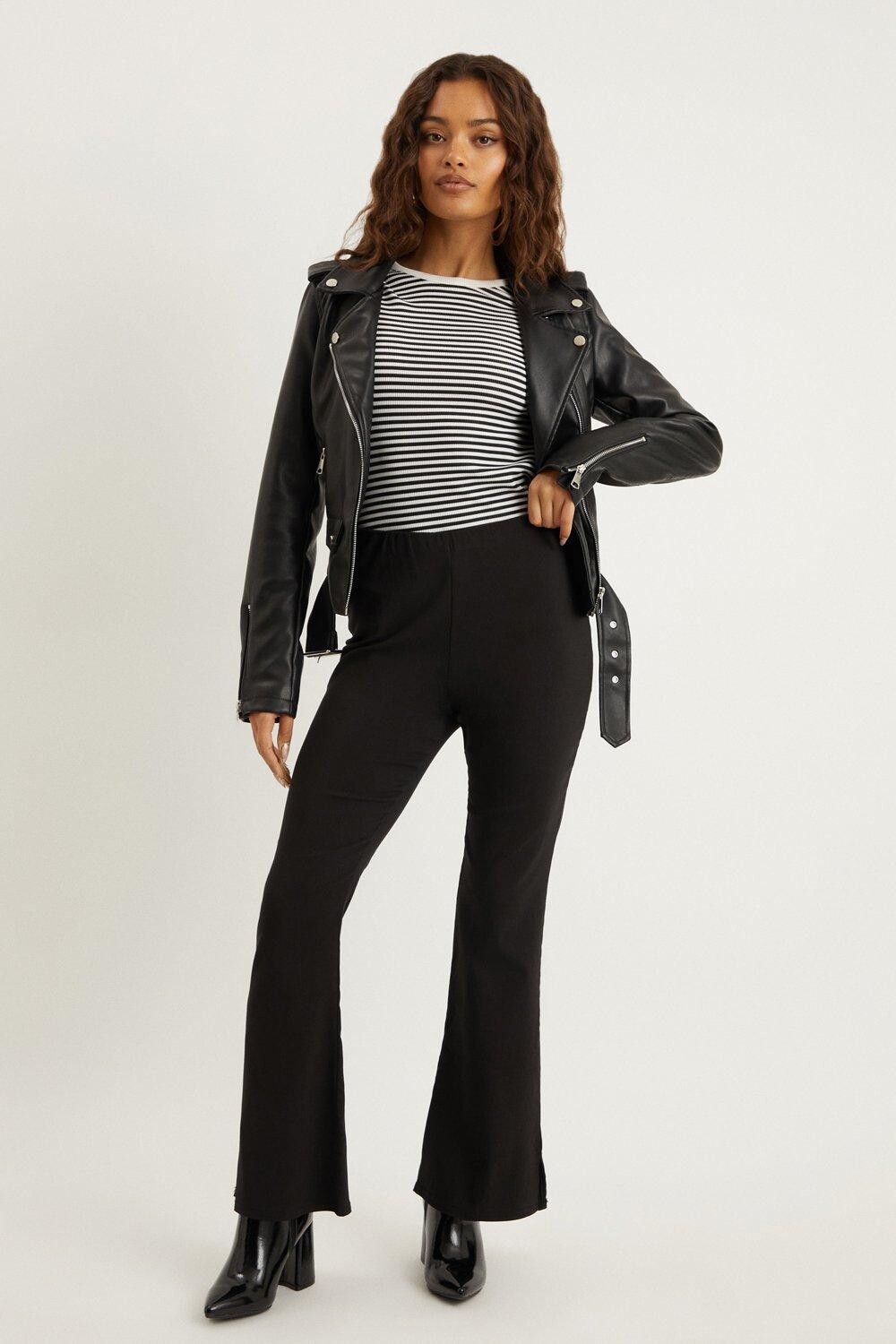 

Брюки Petite в бенгальском стиле Bootcut Dorothy Perkins, черный