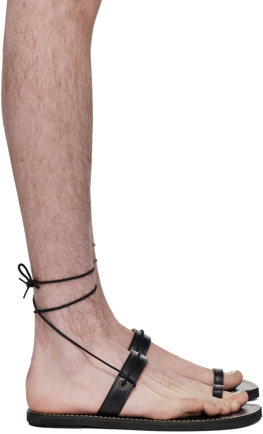Черные сандалии с ремешком на щиколотке Dries Van Noten босоножки jerado с ремешком на лодыжке щиколотке размер 40 черный