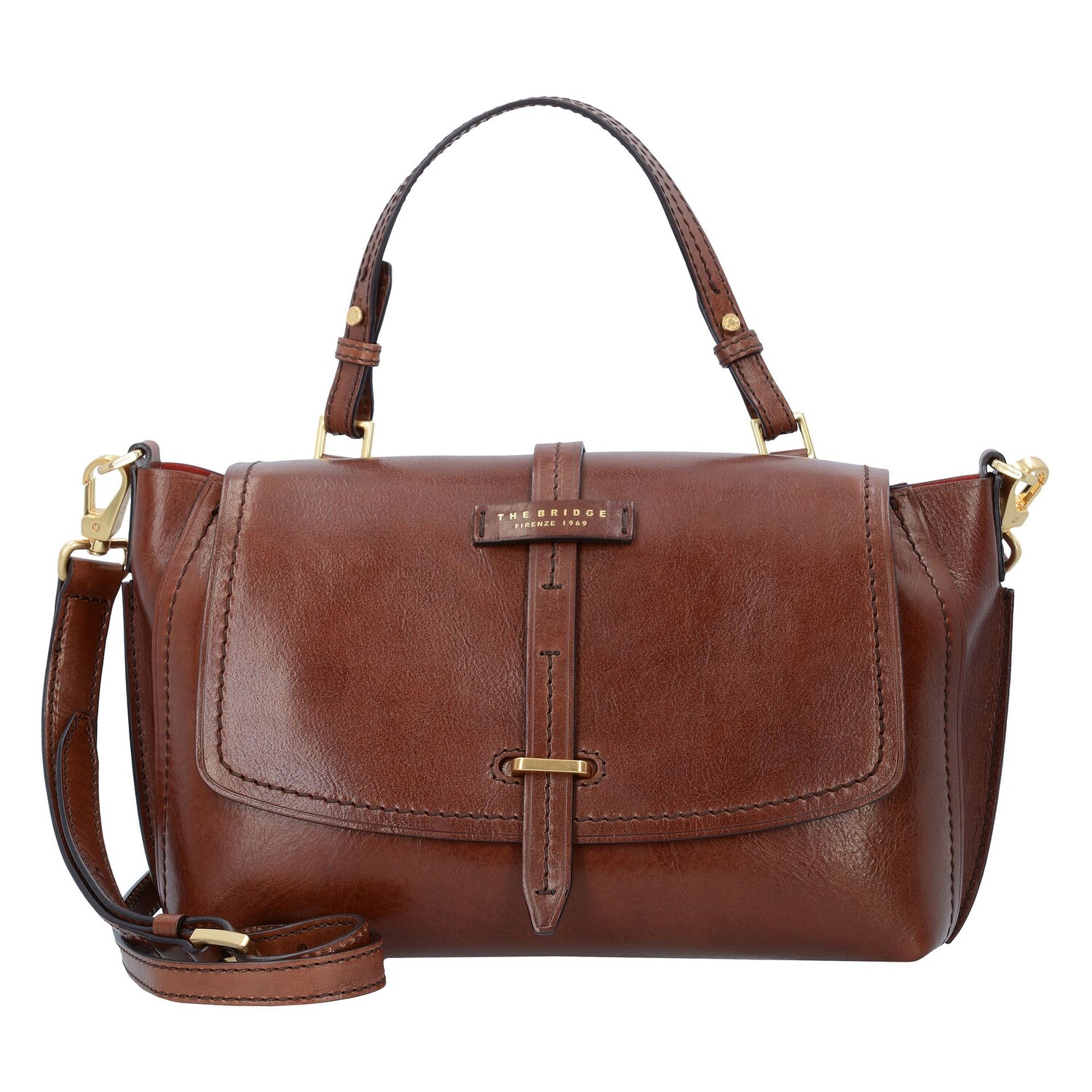 

Сумка The Bridge Florentin Handtasche Leder 30 cm, цвет brown gold