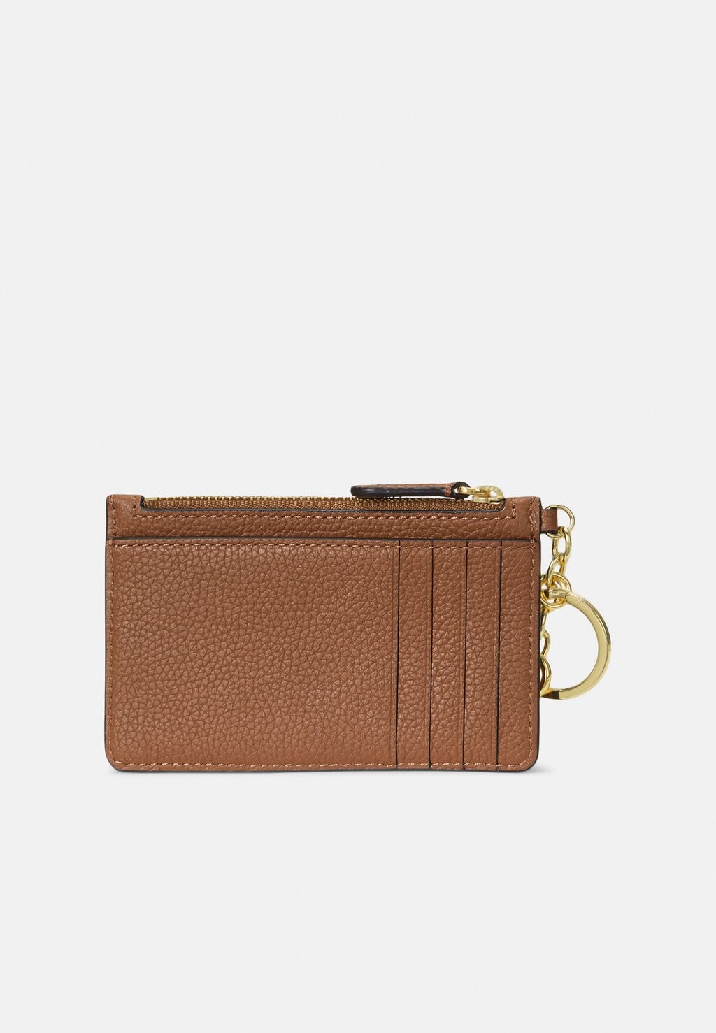 

Кошелек PEBBLED LEATHER ZIP CARD CASE Ralph Lauren, цвет Lauren Tan