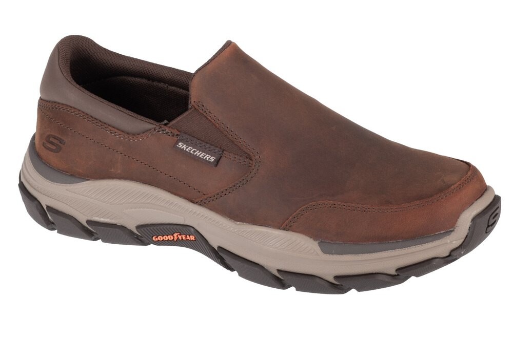 

Кроссовки Skechers Respected Calum slip-on, коричневый
