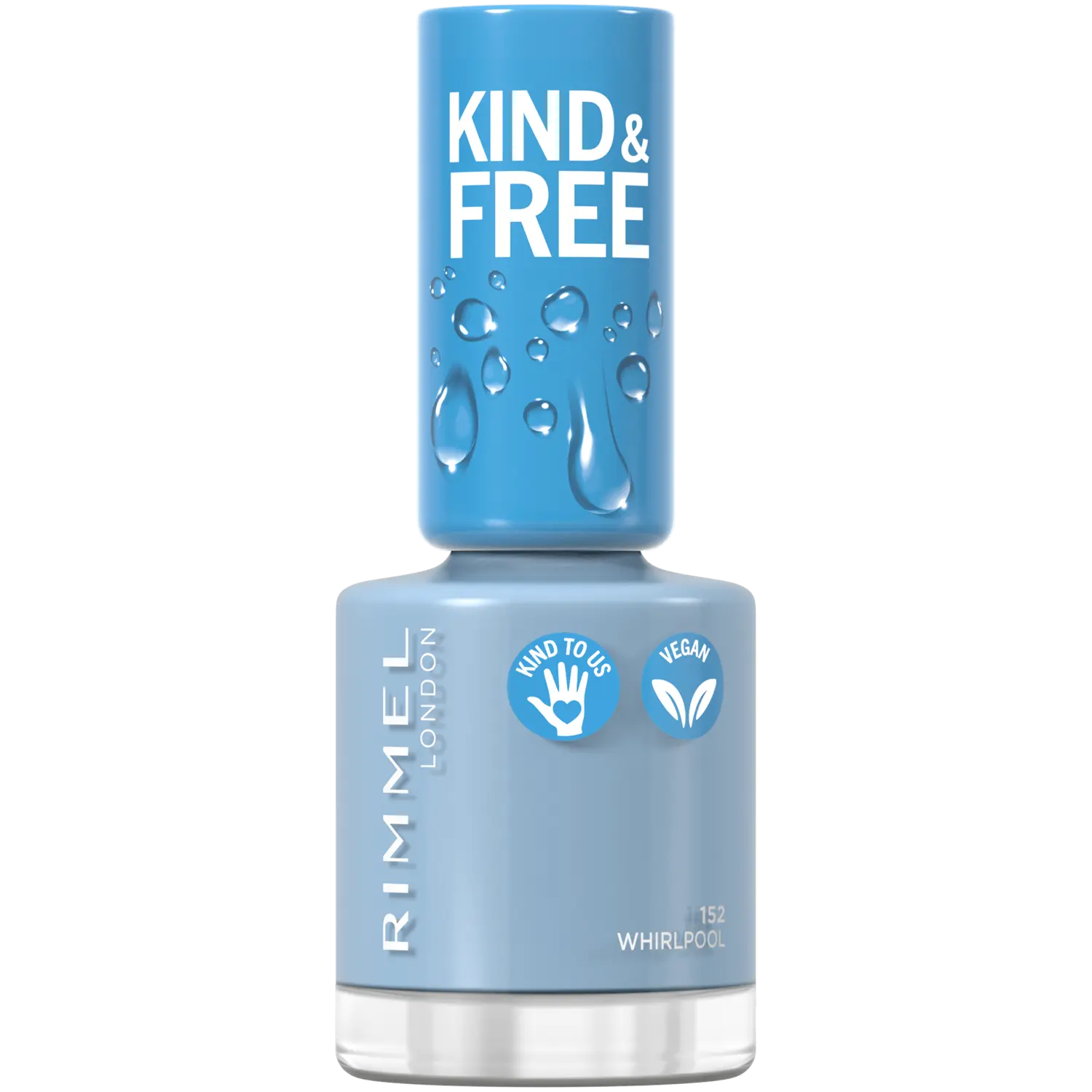 

Веганский лак для ногтей 152 tidal wave синий Rimmel Kind&Free, 8 мл