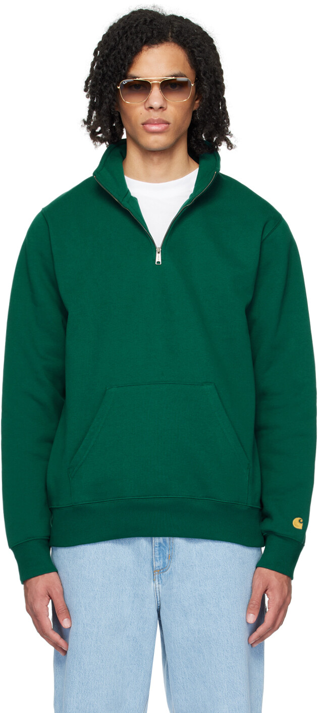 

Зеленый свитшот Chase Carhartt Work In Progress, цвет Chevril/Gold