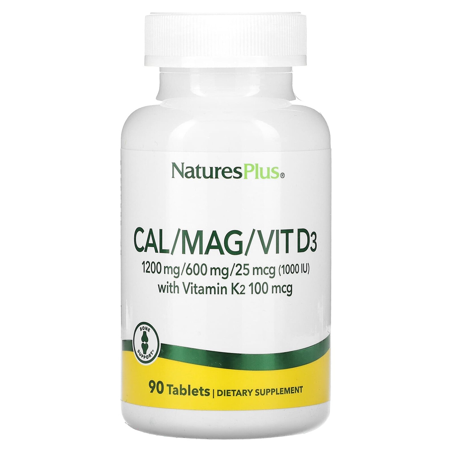 

Cal / Mag / Vit D3 с витамином K2`` 90 таблеток, NaturesPlus