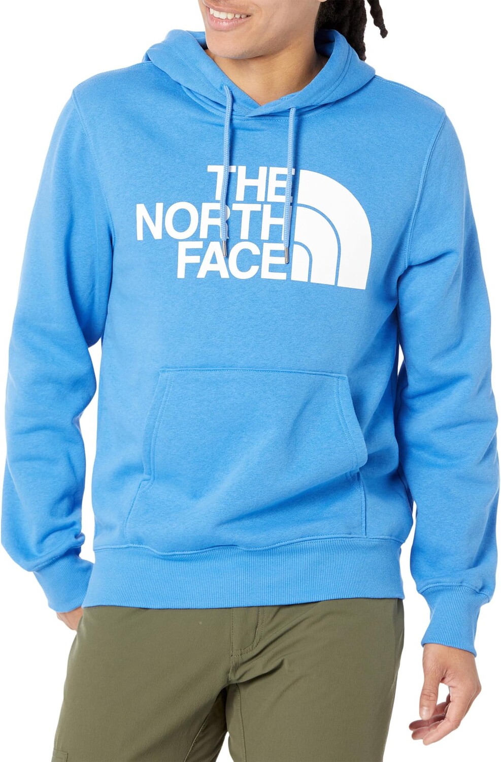 

Пуловер с капюшоном и полукуполом The North Face, цвет Optic Blue/TNF White