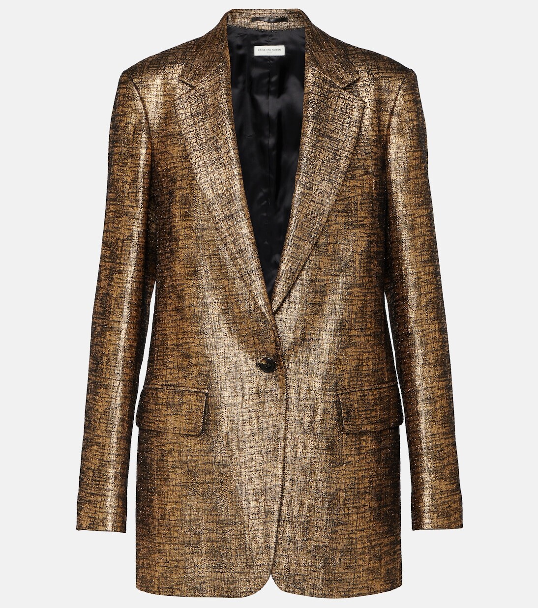 

Твидовый блейзер blanchet Dries Van Noten, золото, Желтый