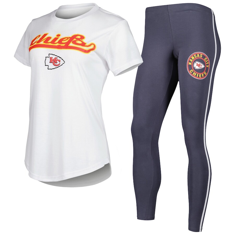 

Пижамный комплект Concepts Sport Kansas City Chiefs, белый