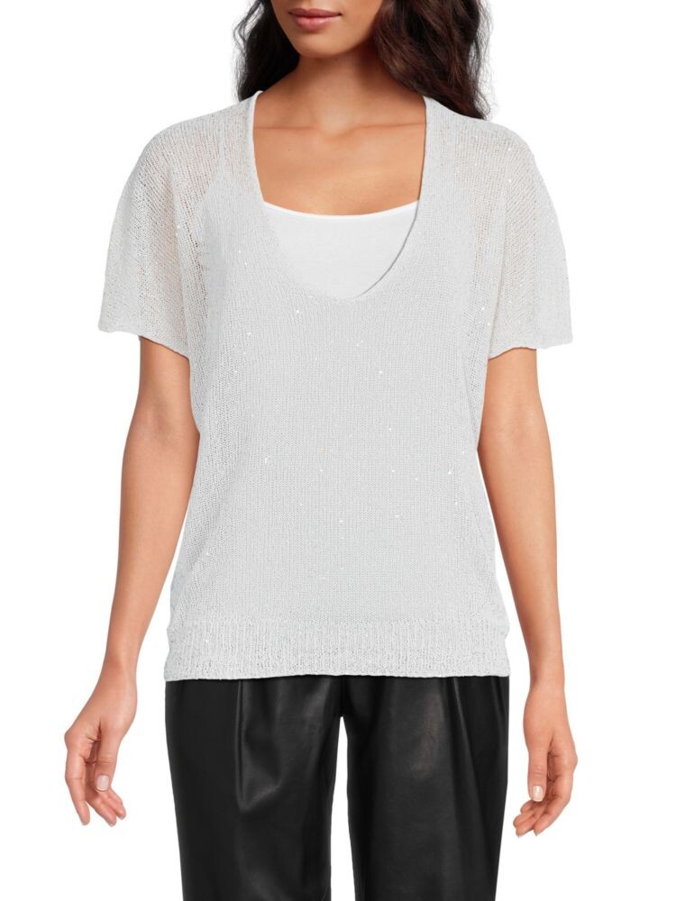 

Трикотажный топ Indy с пайетками Zadig & Voltaire, цвет Blanc