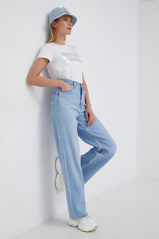 

Хлопковая футболка Levi's, белый